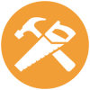 construction carpentry school icon for college SIS